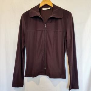 Lew Magram New York Vintage Brown Activewear Jacket Size‎ Medium